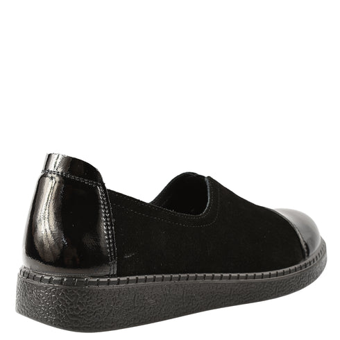 Pantofi casual, dama, ADA SHOES, 2255Q12 negru, piele naturala