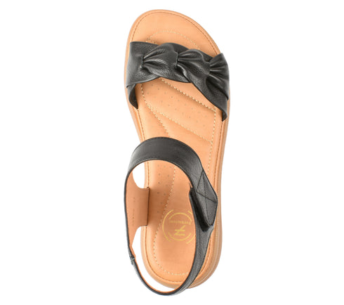 Sandale casual, dama, FORMAZIONE, 33193 negru, piele naturala