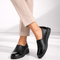 Pantofi casual, dama, ADA SHOES, 2255H12 negru, piele naturala