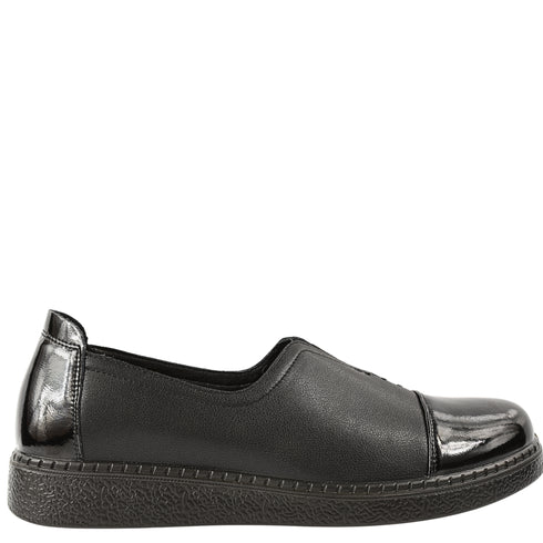 Pantofi casual, dama, ADA SHOES, 2255H12 negru, piele naturala