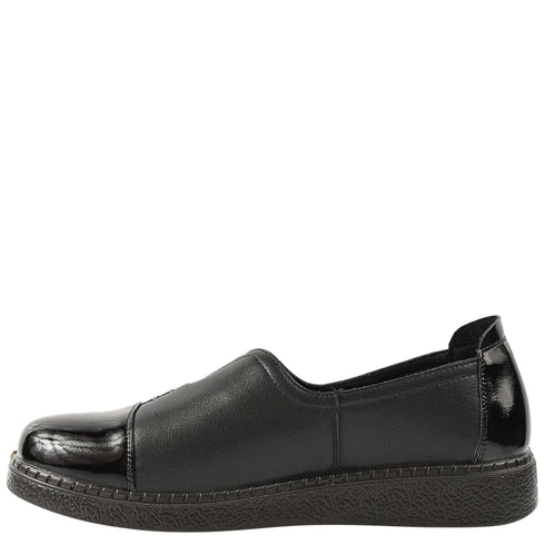 Pantofi casual, dama, ADA SHOES, 2255H12 negru, piele naturala