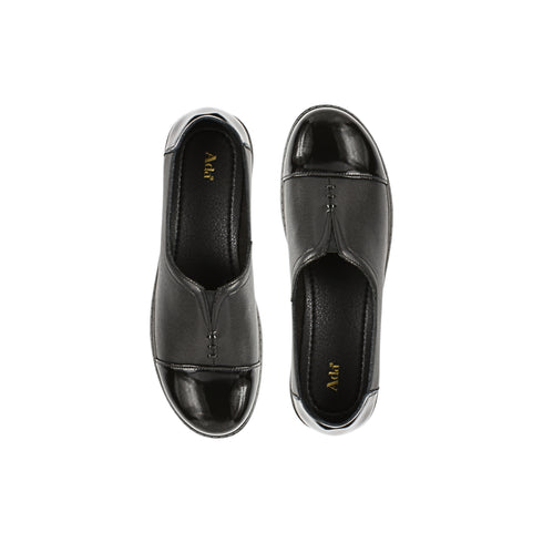 Pantofi casual, dama, ADA SHOES, 2255H12 negru, piele naturala