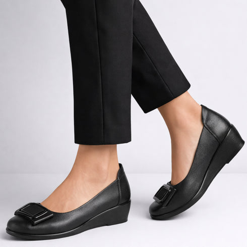 Pantofi casual, dama, ADA SHOES, 2751902 negru, piele naturala