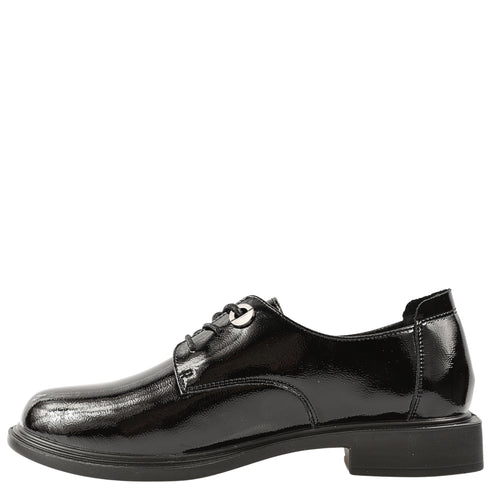 Pantofi casual, dama, ADA SHOES, 11520-87 negru, piele lacuita