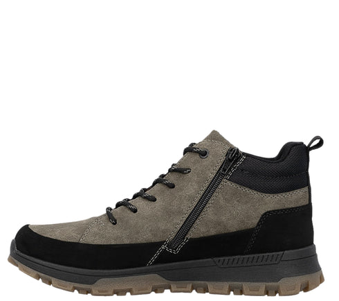 Ghete casual, barbati, RIEKER, 35508-25 kaki, piele ecologica