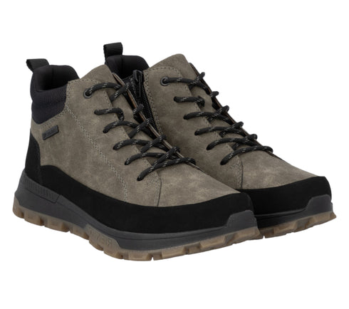 Ghete casual, barbati, RIEKER, 35508-25 kaki, piele ecologica