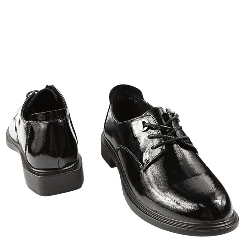 Pantofi casual, dama, ADA SHOES, 11520-87 negru, piele lacuita