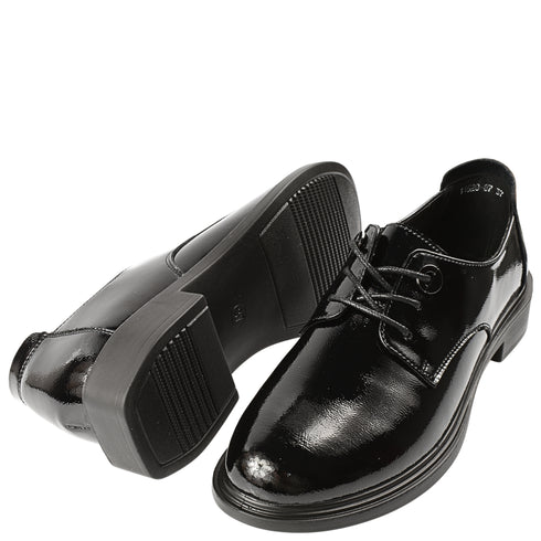 Pantofi casual, dama, ADA SHOES, 11520-87 negru, piele lacuita