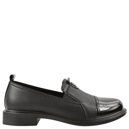 Pantofi casual, dama, ADA SHOES, 11520-138 negru, piele naturala