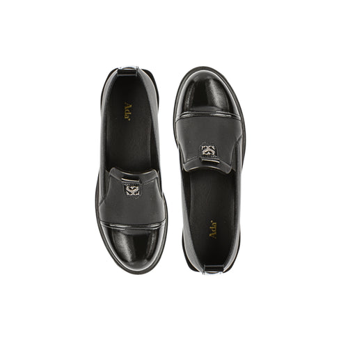 Pantofi casual, dama, ADA SHOES, 11520-138 negru, piele naturala