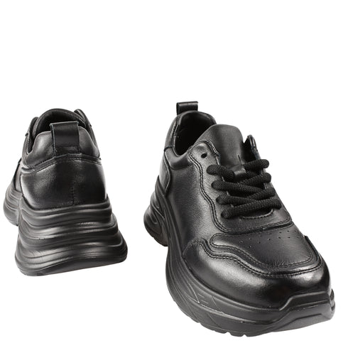 Pantofi sport, dama, FRANCO GERARDO, 10786 negru, piele naturala