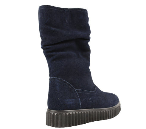Ghete casual, dama, FORMAZIONE, 3906H01 bleumarin, piele intoarsa