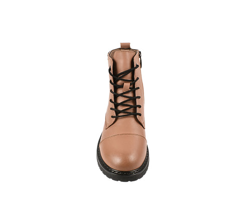 Ghete casual, dama, BERLINER, 3918Q01 bej, piele naturala