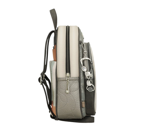 Rucsac casual, dama, ANEKKE 42805-197, crem, piele ecologica