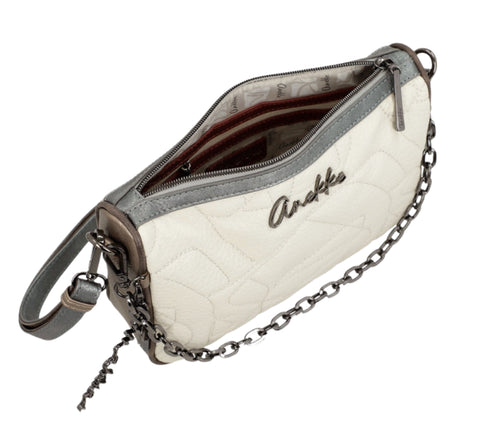 Poseta casual, dama, ANEKKE 42603-588, crem, piele ecologica