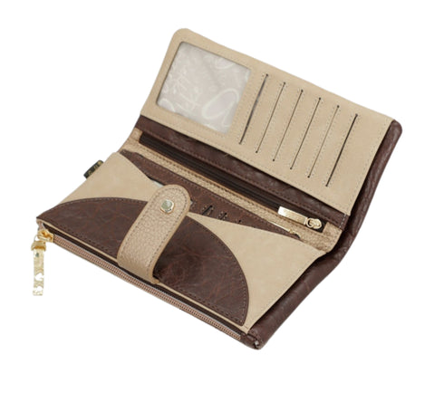 Portofel casual, dama, ANEKKE 42709-906, bej, piele ecologica