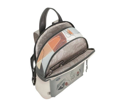 Rucsac casual, dama, ANEKKE 42815-246, bej, piele ecologica