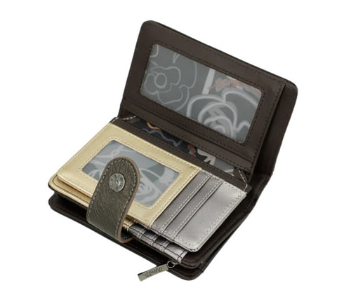 Portofel casual, dama, ANEKKE 41869-902, negru, piele ecologica