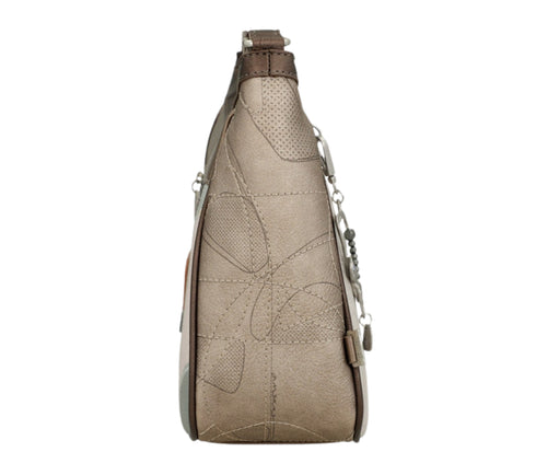 Poseta casual, dama, ANEKKE 42803-002, auriu, piele ecologica