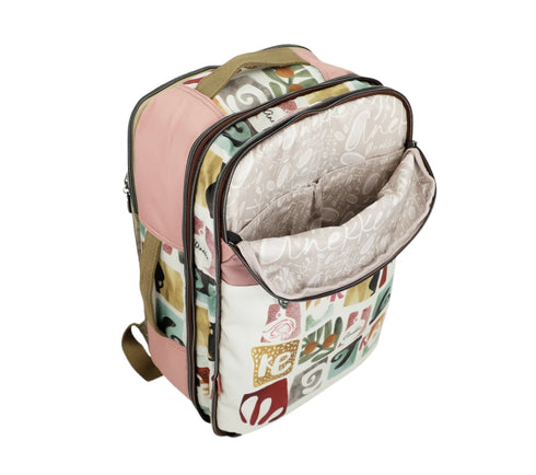 Rucsac casual, dama, ANEKKE 42575-011, roz, piele ecologica