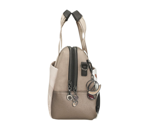 Poseta casual, dama, ANEKKE 42751-177, bej, piele ecologica