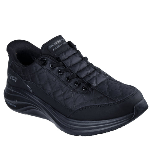 Pantofi sport, barbati, SKECHERS SLIP-INS CONTOUR FOAM - COZY FIT 232619-BBK negru, sintetic