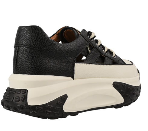 Pantofi sport, dama, ADA SHOES, 9071 negru, piele naturala