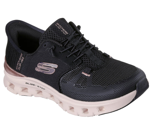 Pantofi sport, dama, SKECHERS GLIDE STEP PRO-RADIANT STRIDE, 150438-BKRG negru, textil