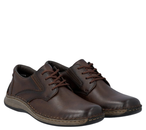 Pantofi casual, barbati, RIEKER, ANTISTRESS, 05211-25 maro, piele naturala