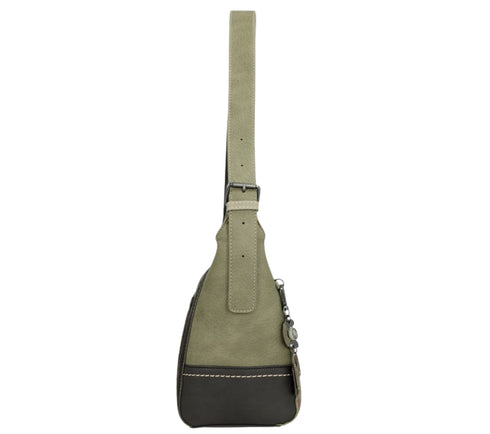 Poseta casual, dama, ANEKKE 42712-390, verde, piele ecologica