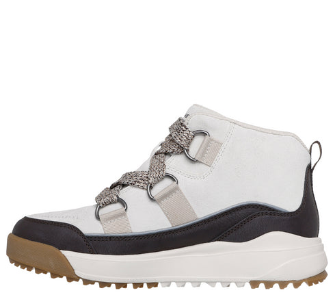 Ghete sport, dama, SKECHERS YANA - COLLINS LANDING 180320-NTBR crem, piele ecologica