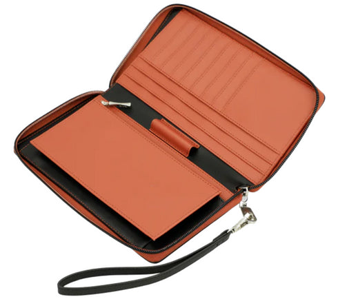 Portofel casual, dama, ANEKKE 40579-001, maro, piele ecologica