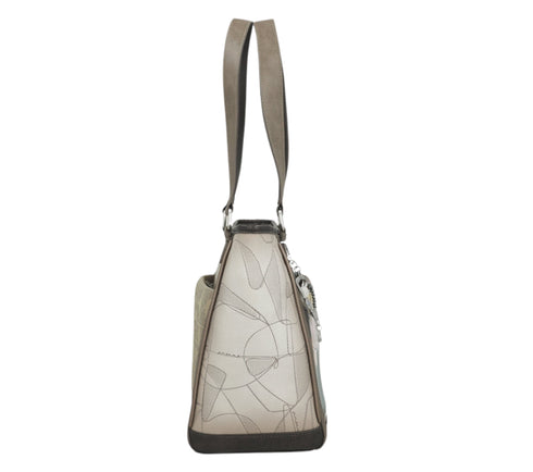 Poseta casual, dama, ANEKKE 42812-047, crem, piele ecologica