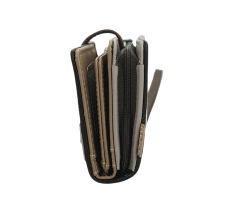 Portofel casual, dama, ANEKKE 42819-901, maro, piele ecologica