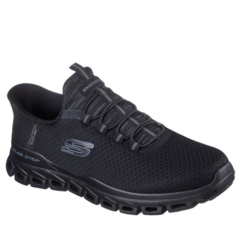 Pantofi sport, barbati, SKECHERS SLIP-INS GLIDE STEP NOXUS 233010-BBK negru, textil
