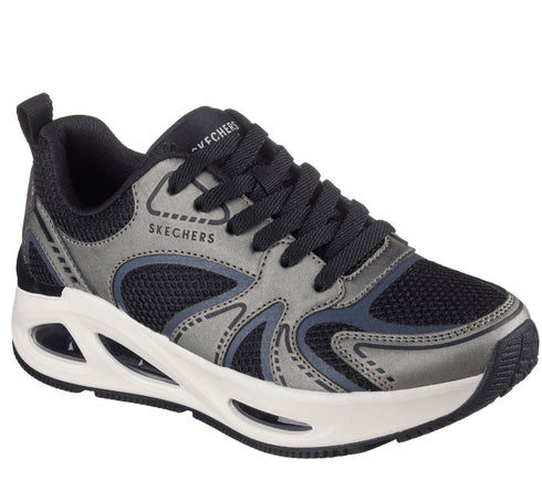 Pantofi sport, dama, SKECHERS UNO EGO ILLLUSTRIS AIR 177474-GUBK negru, piele ecologica si textil
