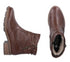 Ghete casual, dama, RIEKER, ANTISTRESS, 77281-25 maro, piele ecologica, cu toc