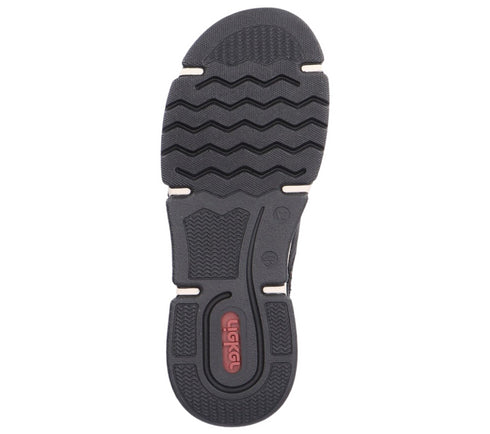 Ghete sport, dama, RIEKER, ANTISTRESS, 45957-00 negru, piele ecologica