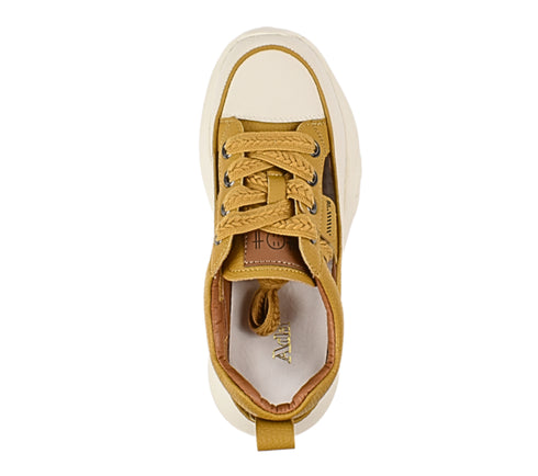 Pantofi sport, dama, ADA SHOES, 208 galben, piele naturala