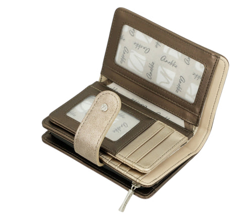 Portofel casual, dama, ANEKKE 42639-902, bej, piele ecologica