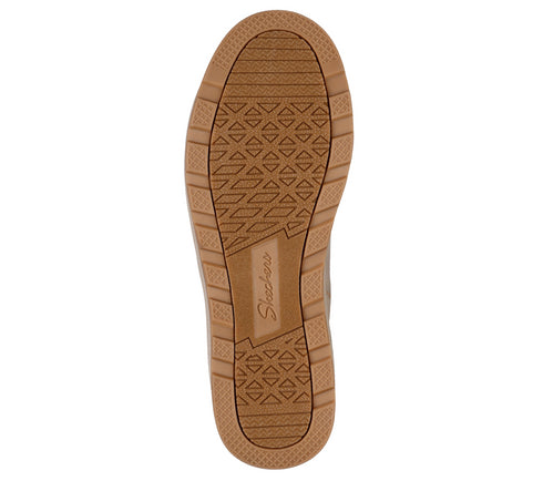 Ghete sport, dama, SKECHERS PARK CITY 168087-NAT crem, piele ecologica