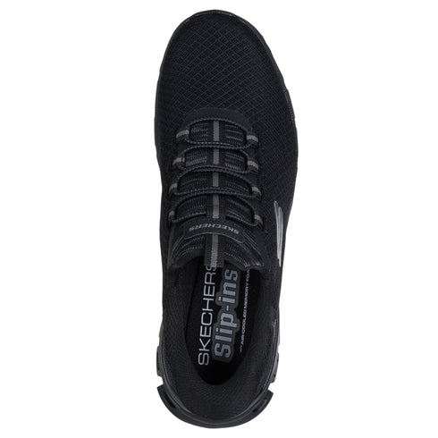 Pantofi sport, barbati, SKECHERS SLIP-INS GLIDE STEP NOXUS 233010-BBK negru, textil