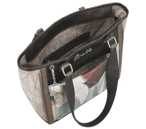 Poseta casual, dama, ANEKKE 42812-047, crem, piele ecologica