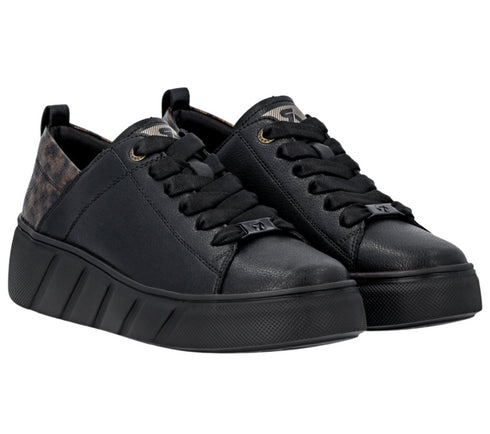 Pantofi sport, dama, RIEKER MEMOSOFT,W2602-04 negru, piele naturala