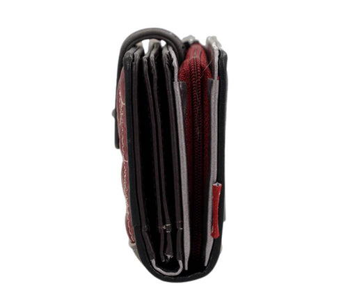 Portofel casual, dama, ANEKKE 41809-902, negru, piele ecologica