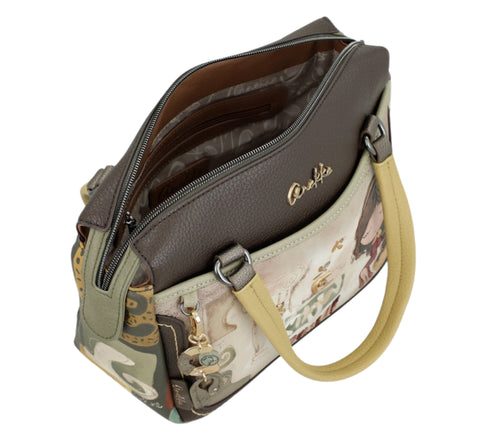 Poseta casual, dama, ANEKKE 42701-187, bej, piele ecologica