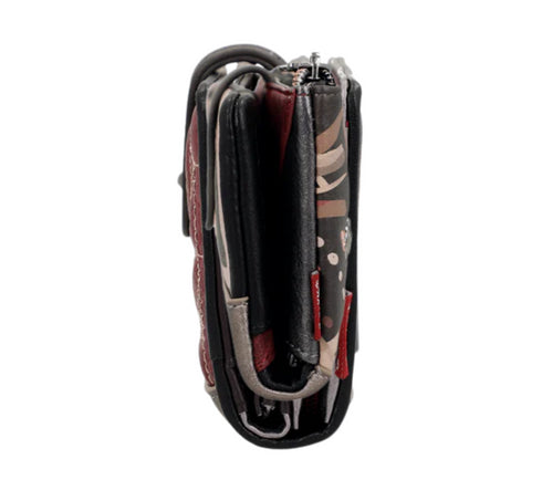 Portofel casual, dama, ANEKKE 41819-906, maro, piele ecologica