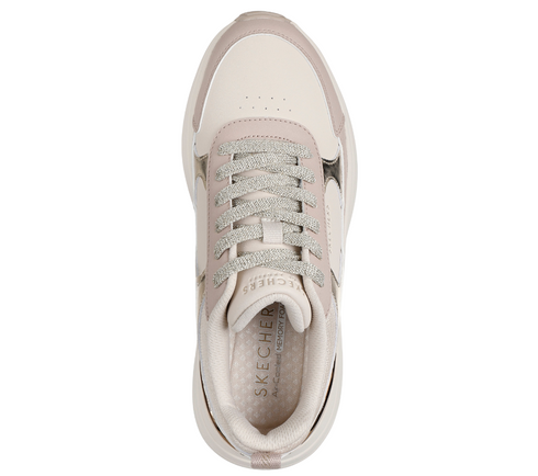 Pantofi sport, dama, SKECHERS HAZEL - STUNNING YOU 177447-NAT crem, piele ecologica