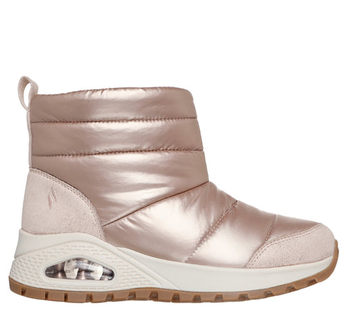 Ghete sport, dama, SKECHERS UNO RUGGED - PUFFER 168127-RSGD roz, piele ecologica