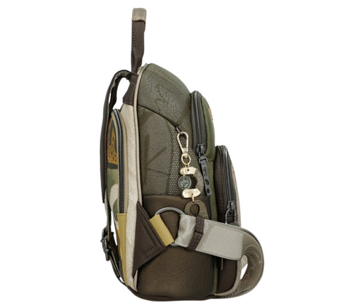 Rucsac casual, dama, ANEKKE 42705-213, verde, piele ecologica